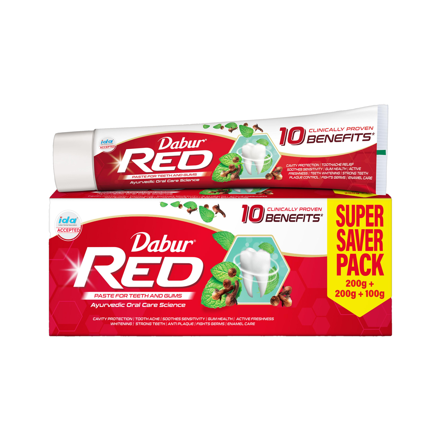 Dabur Red Ayurvedic Paste Combo Pack 1+1, 500g Each