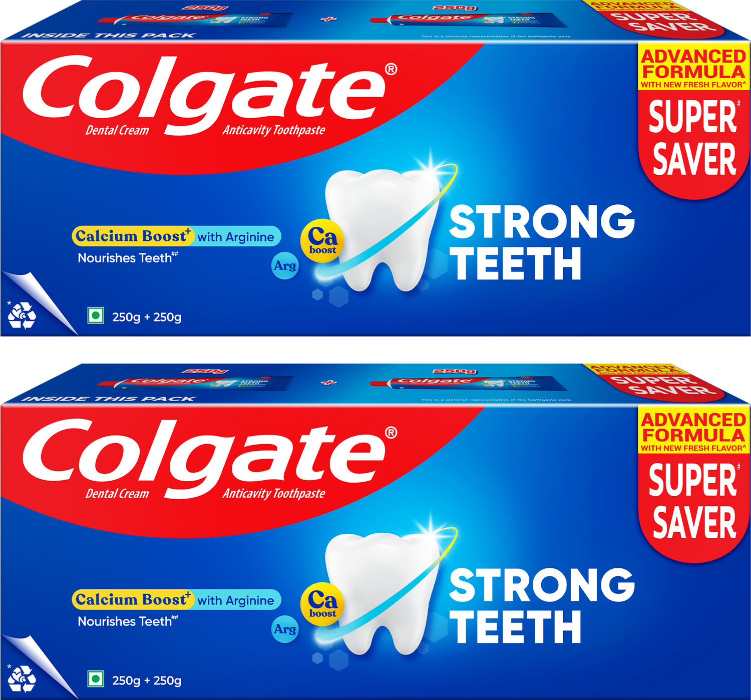 Image of Colgate Strong Teeth Calcium Boost with Arginine Anticavity Toothpaste