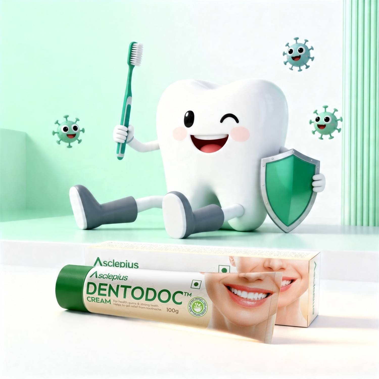 Asclepius DENTODOC DENTAL CREAM Toothpaste 100g - Image 4