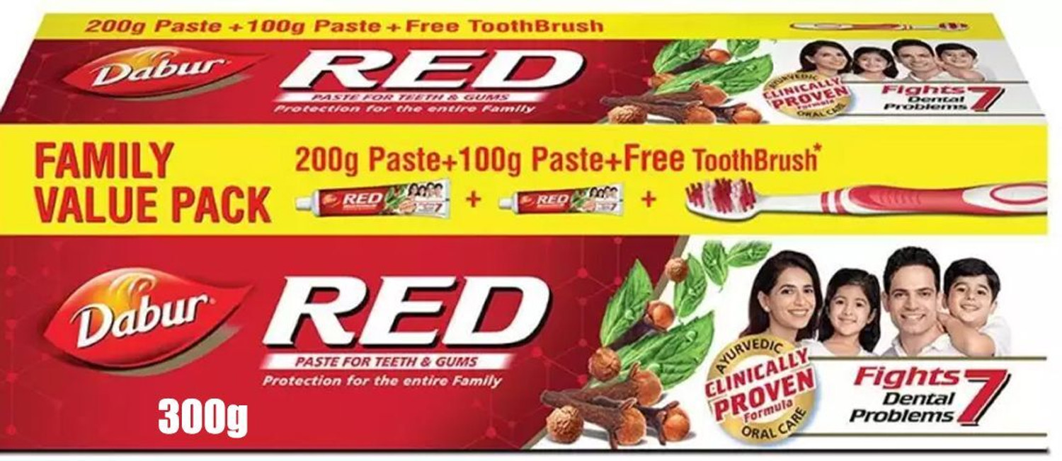 Image of Dabur Red Ayurvedic Toothpaste @ 300g^ Toothpaste