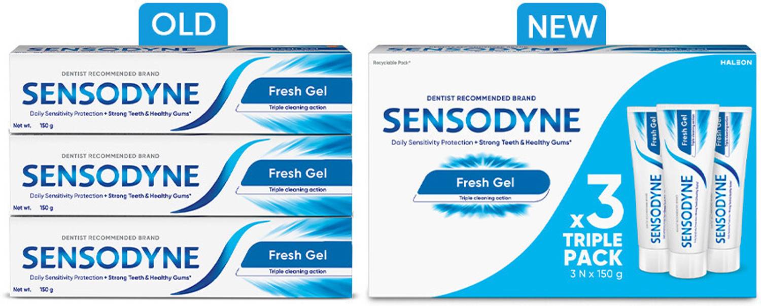 SENSODYNE Fresh Gel Daily Sensitive Protection Toothpaste 450 g - Image 2