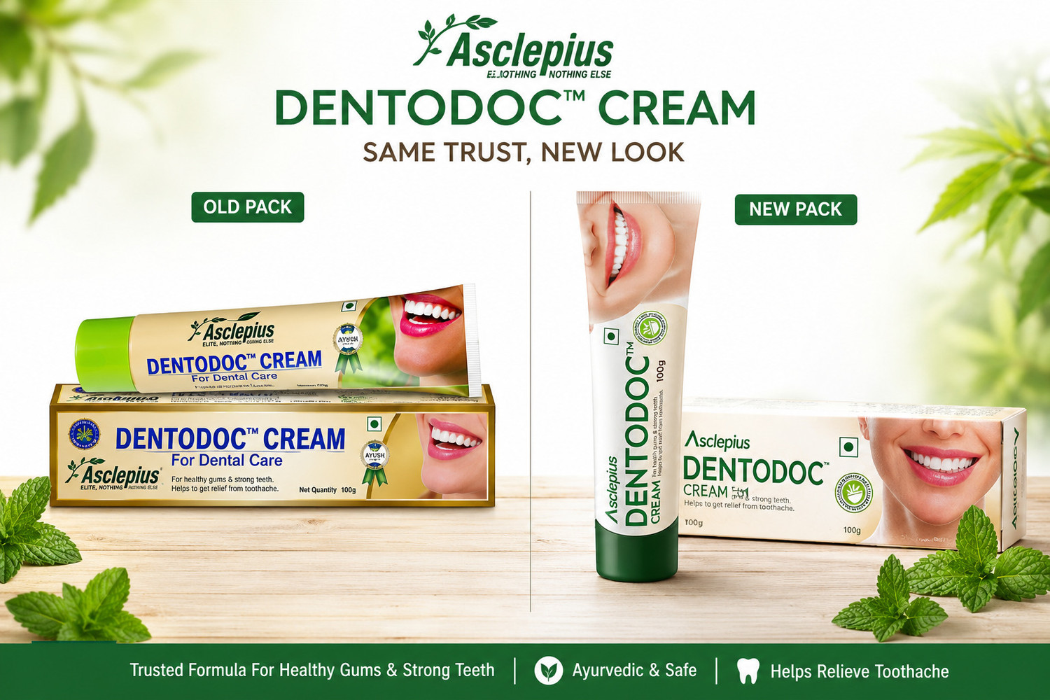 Image of Asclepius wellness DENTODOC DENTAL CREAM Toothpaste
