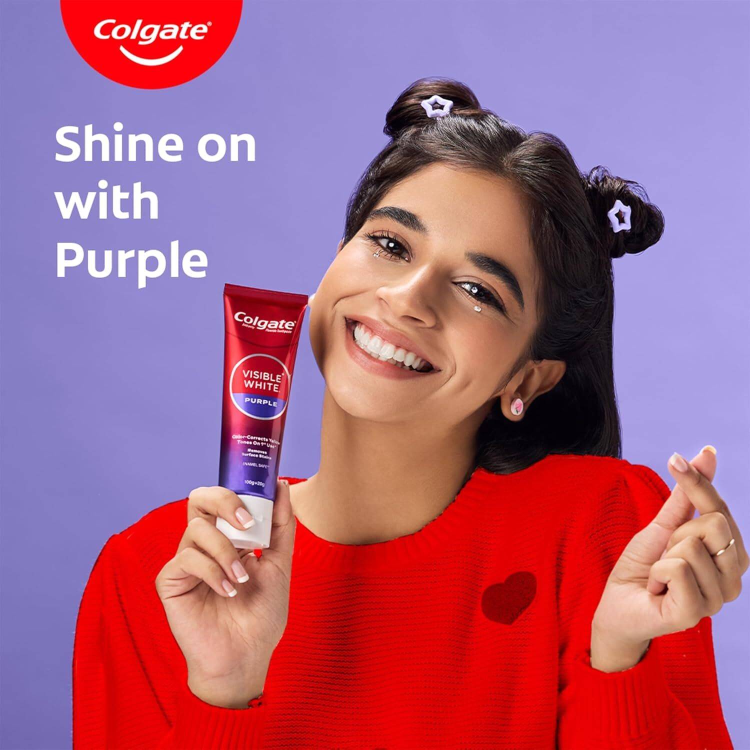 Visible White Purple | Color Correct Yellow Tonen On 1st Use^ Toothpaste - Image 3