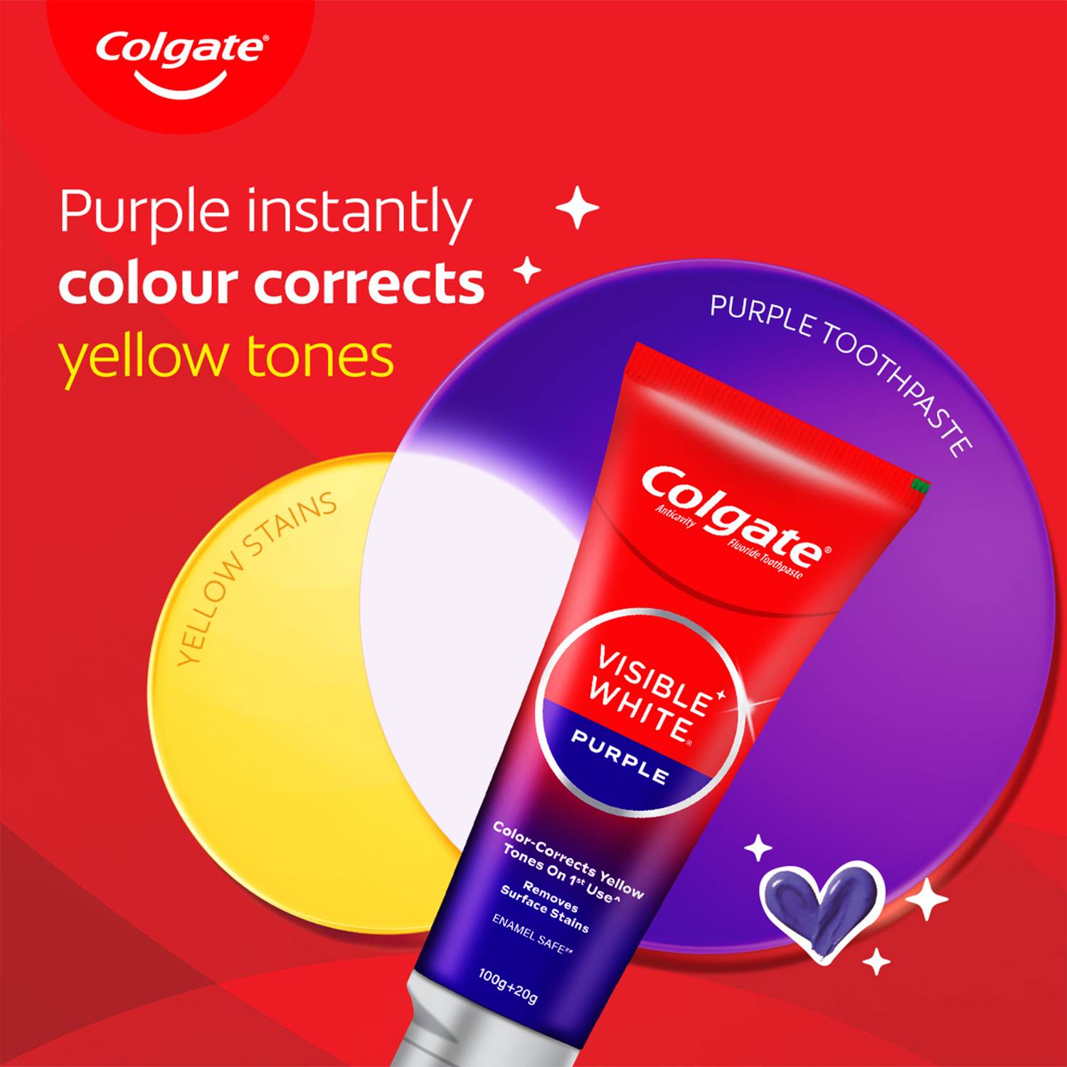Colgate Visible White Purple Toothpaste 240 g - Image 5