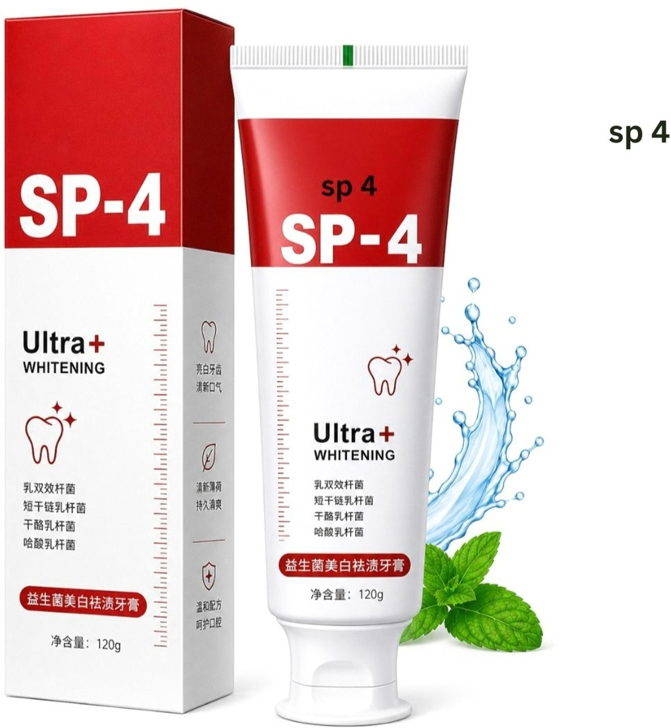 Image of sp 4 SP-4 Toothpaste | Advanced Teeth Cleaning Toothpaste Support Line for Routine Toothpaste