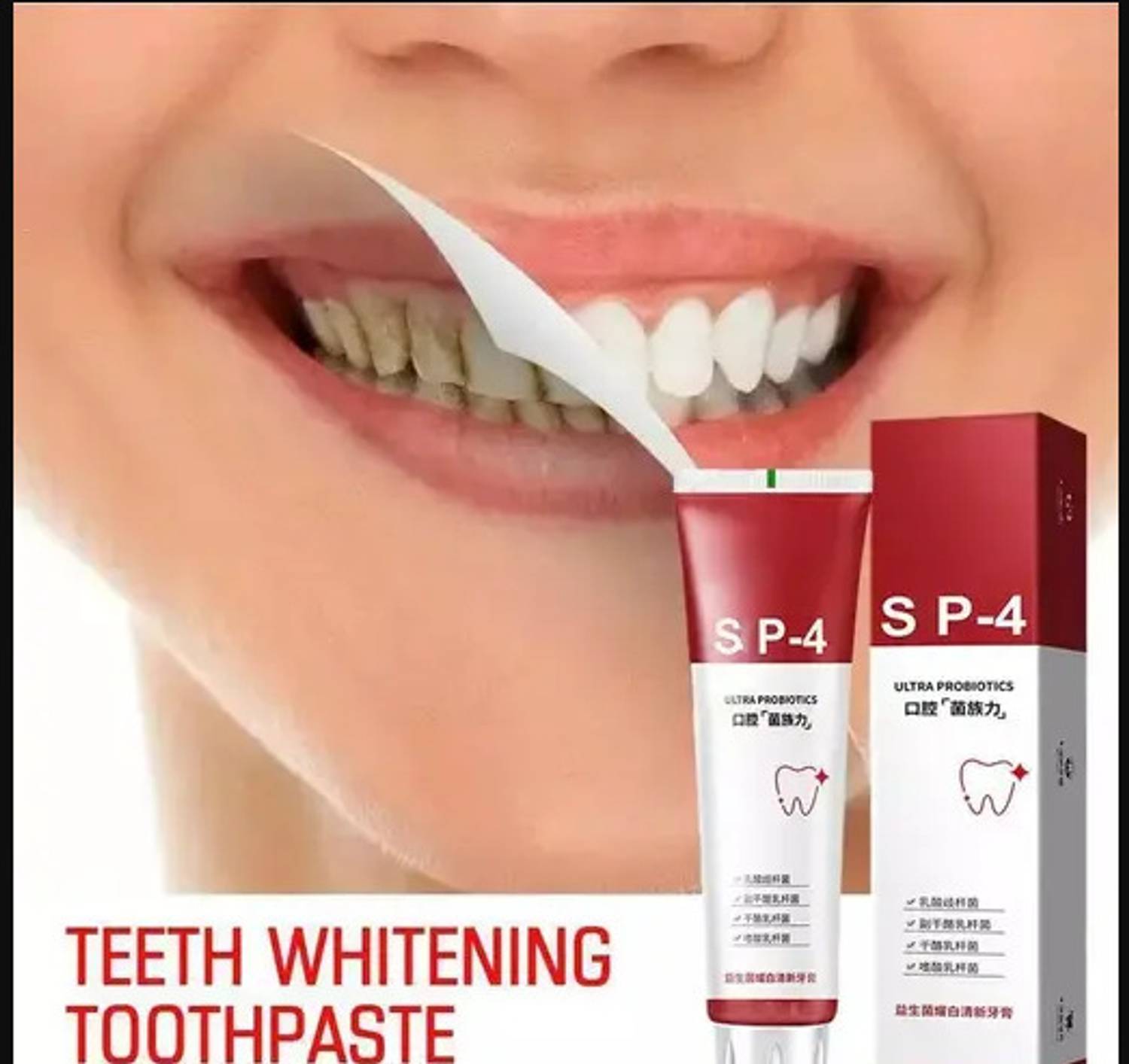 bendist export Sp-4 Toothpaste,Brightening Fresh Breat, Fresh Breath Whitening Toothpaste