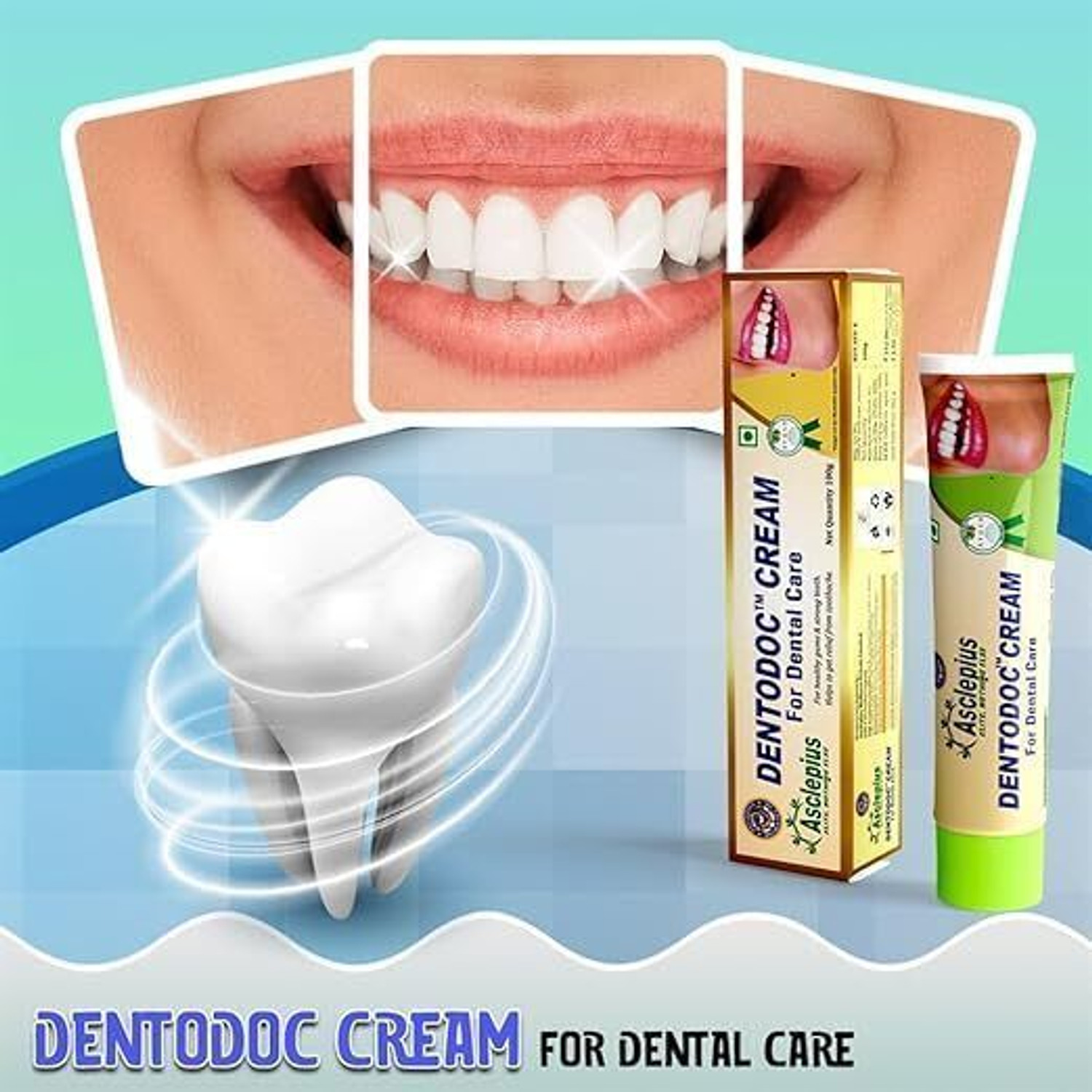 Image of Asclepius wellness DENTODOC DENTAL CREAM Toothpaste