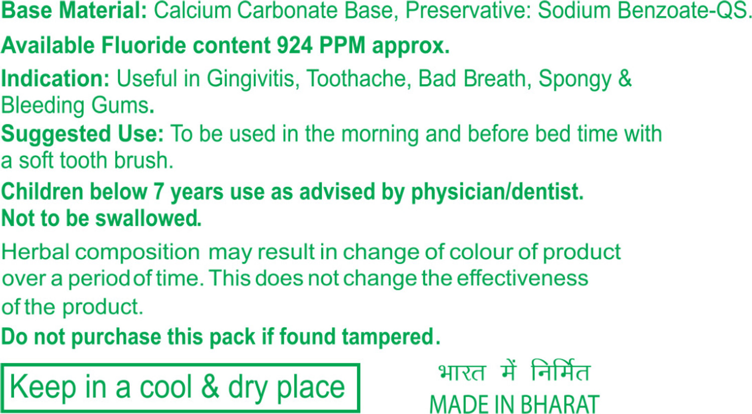 Image of PATANJALI Dant Kanti Natural Toothpaste for Teeth Whitening, No Colors Toothpaste