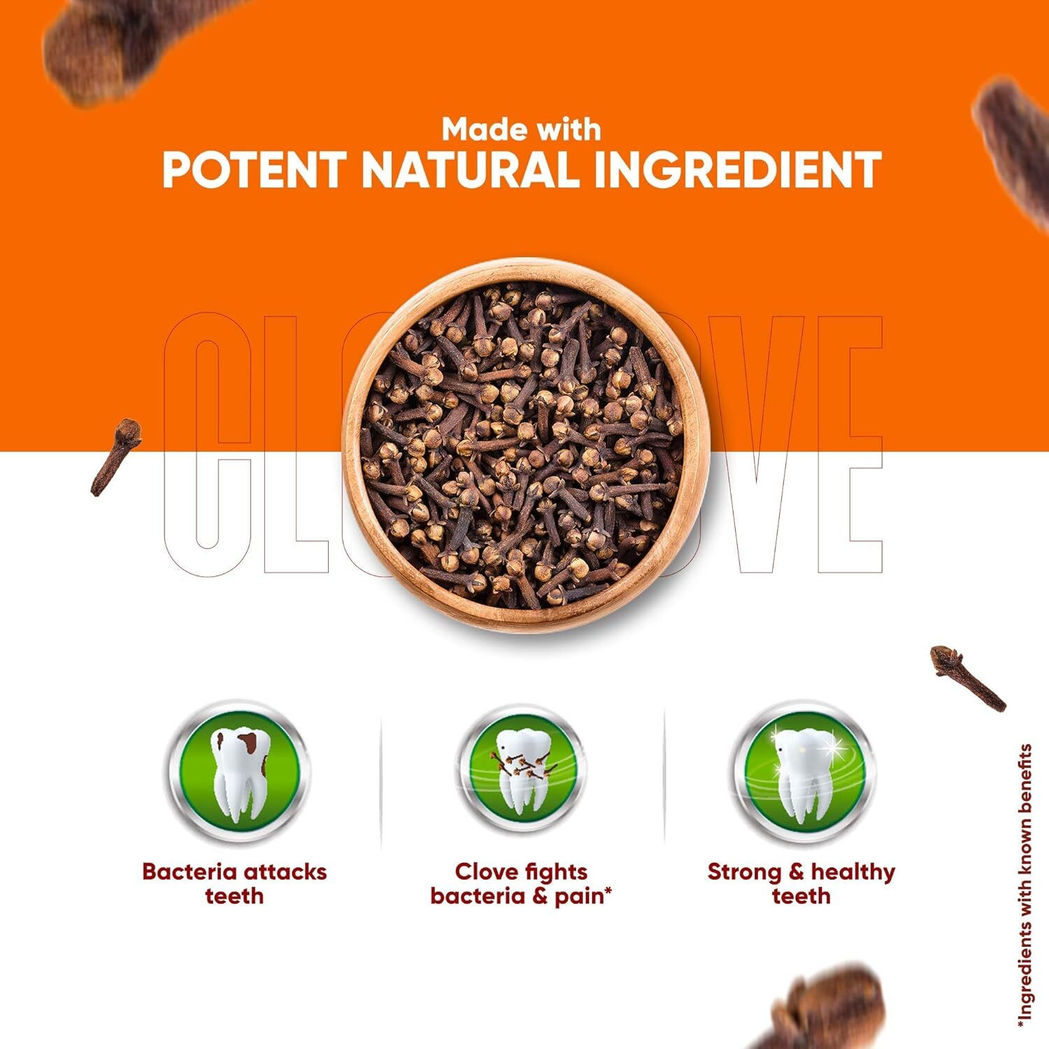 Image of Dabur Herb'l Clove Cavity Protection No added Fluoride Fights Bacteria & Relieve Pain Toothpaste