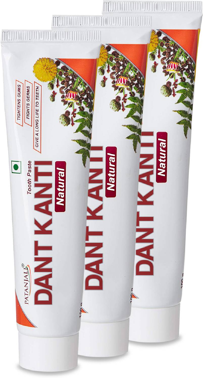 PATANJALI DANT KANTI NATURAL(200GX3)BIG SAVER PACK Toothpaste (60