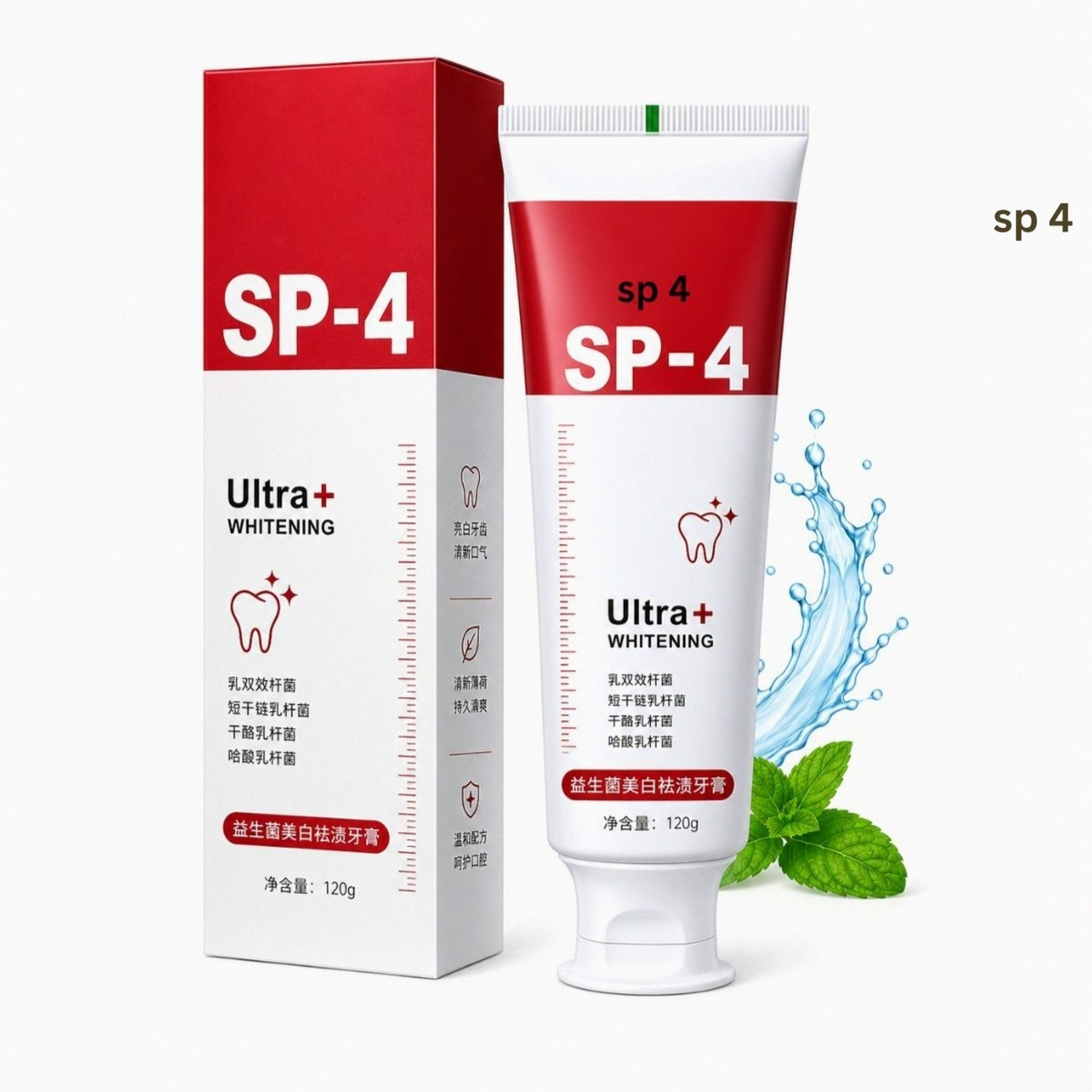 Image of sp 4 Teeth Whitening Cream | Maximum Comfort Oral Care Toothpaste Daily Use Edition Toothpaste