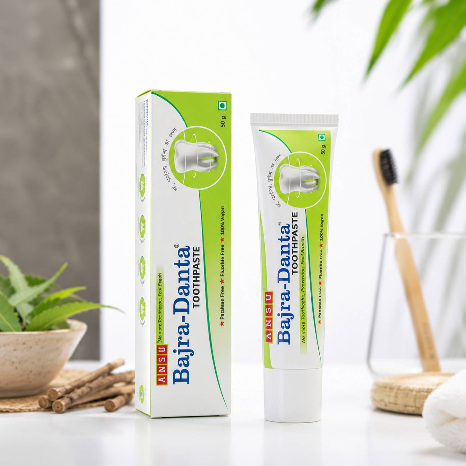Ansu Bajra Danta Herbal Toothpaste, Toothpaste for Teeth & Gum Care Toothpaste