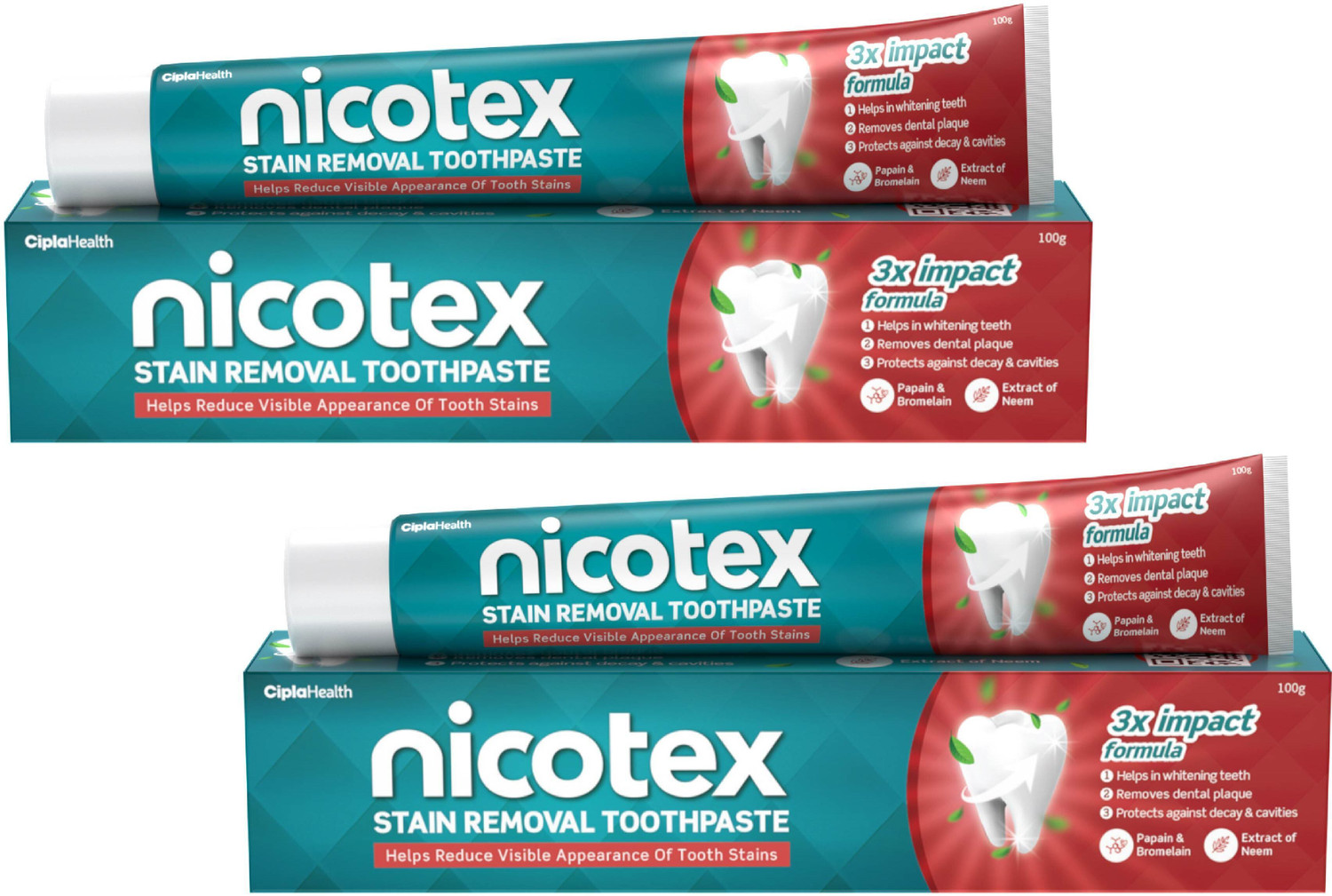 Image of Nicotex Stain Removal & Teeth Whitening Toothpaste