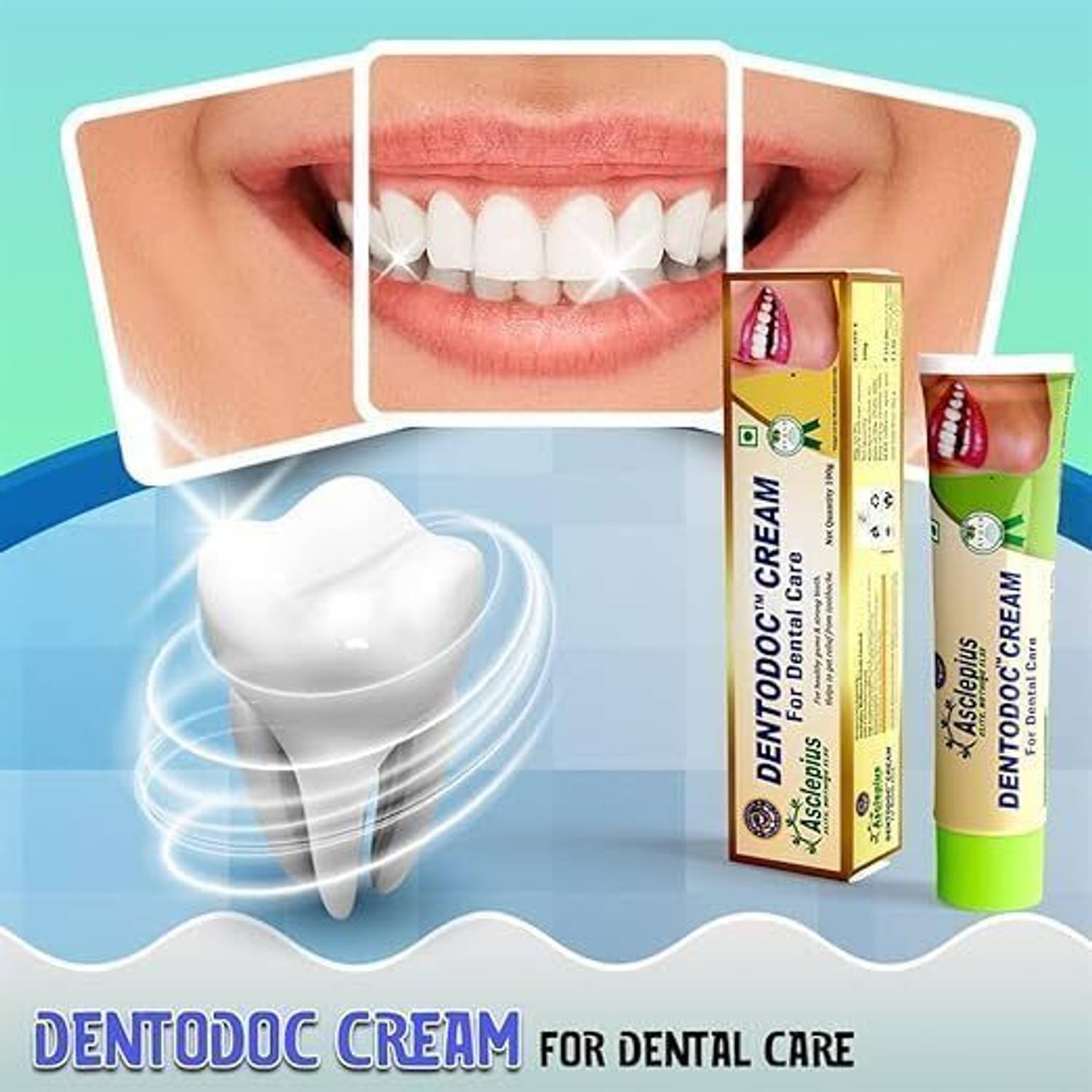 Asclepius DENTODOC DENTAL CREAM Toothpaste 100g - Image 2