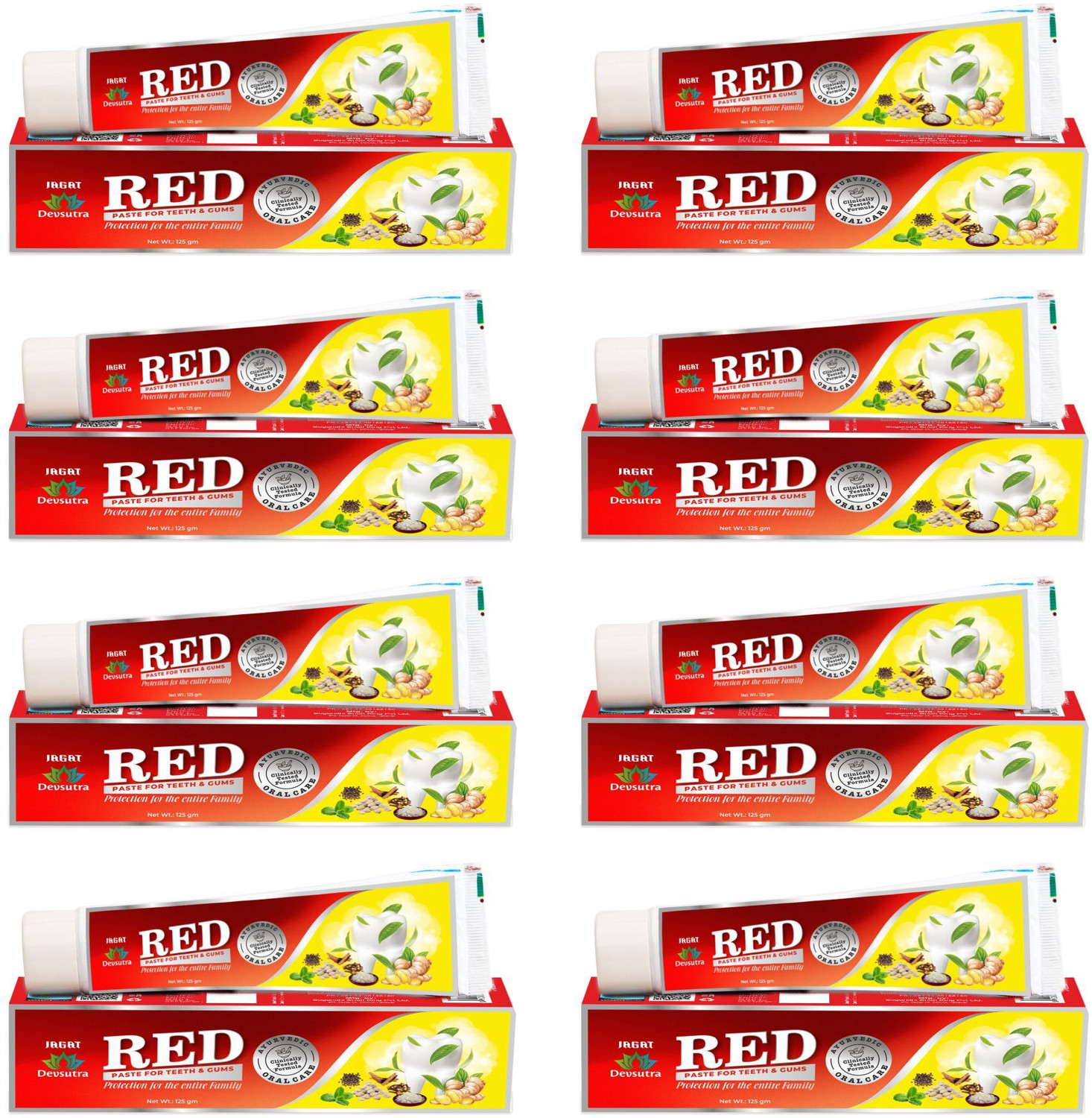 Jagat HERBAL Red Toothpaste for Teeth Whitening & Cold Breath Toothpaste