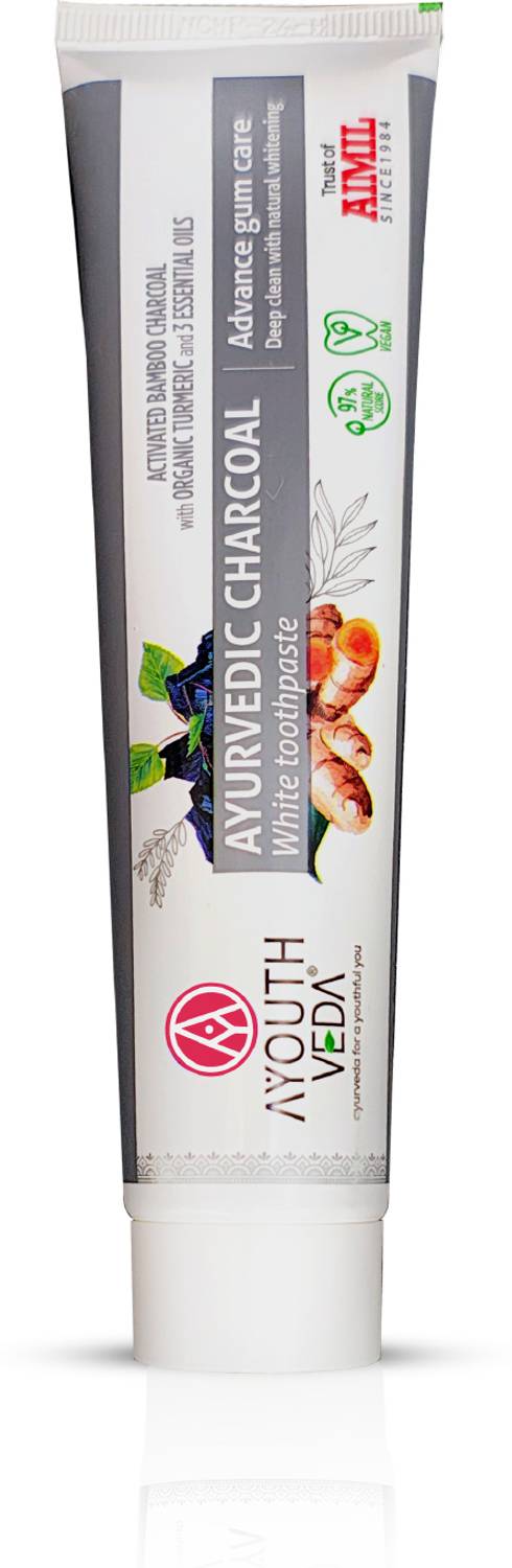 AYOUTHVEDA Ayurvedic Charcoal White ToothPaste Toothpaste