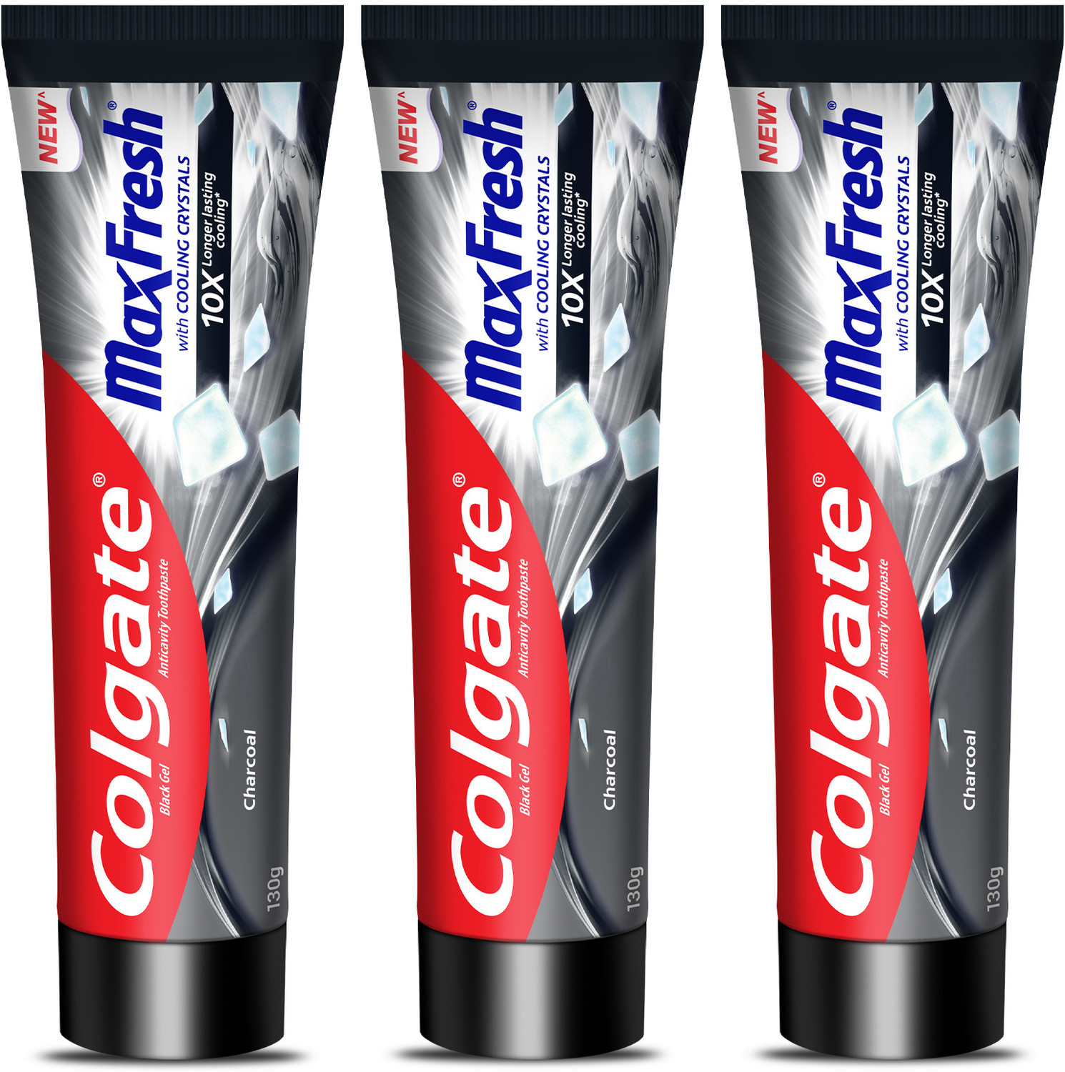 Image of Colgate MaxFresh Toothpaste, Black Gel Tooth Paste with Charcoal 390 gm Toothpaste