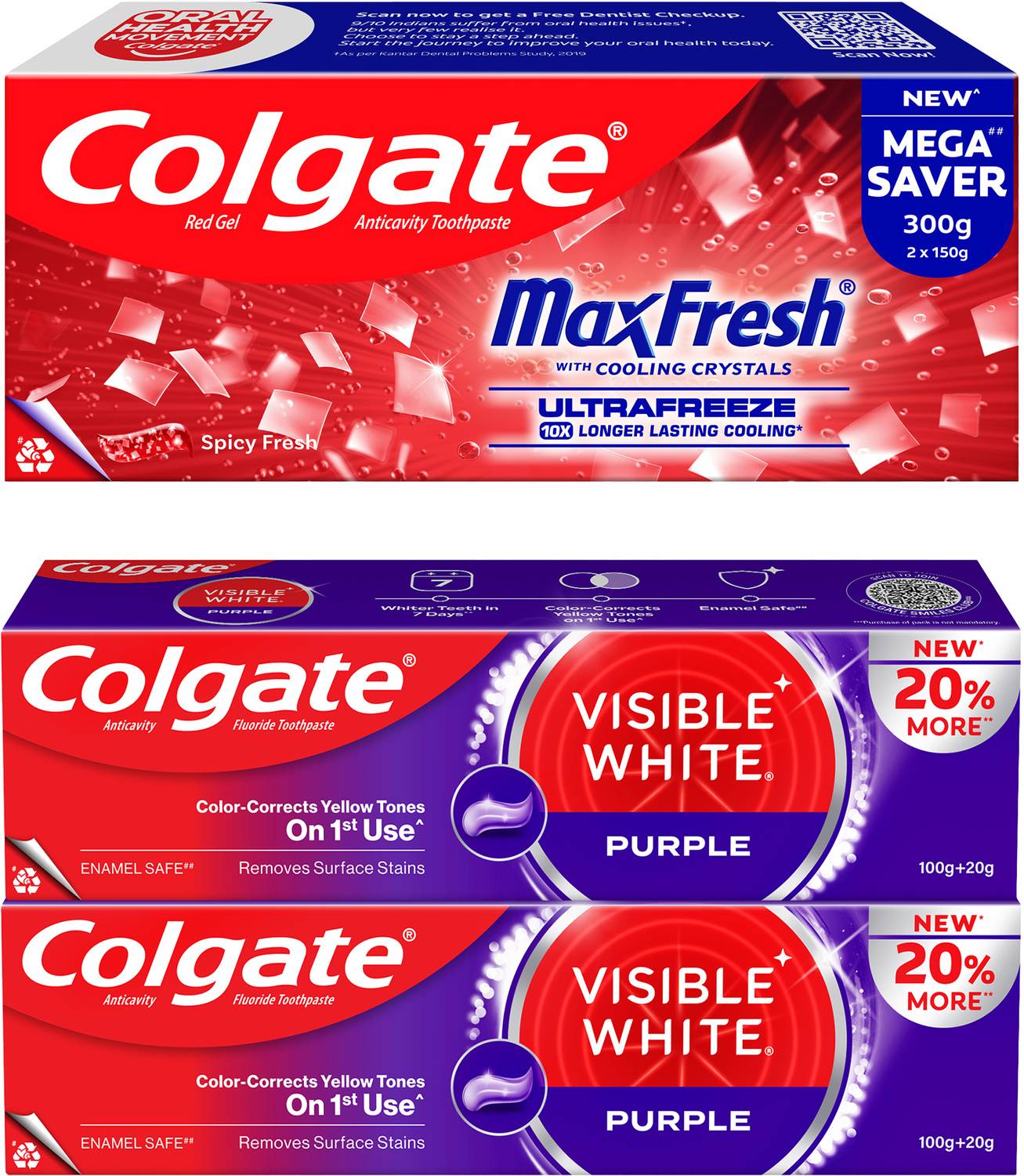 Colgate MaxFresh Red Gel Toothpaste 150g - Image 1