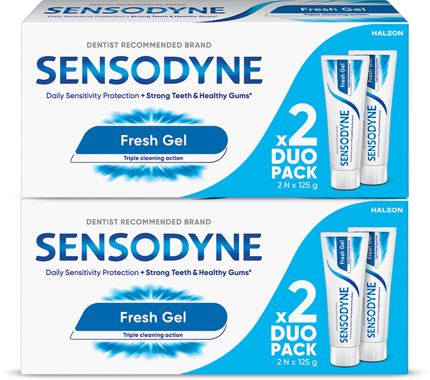 Image of SENSODYNE Daily Sensitivity Protection Fresh Gel Combo Toothpaste