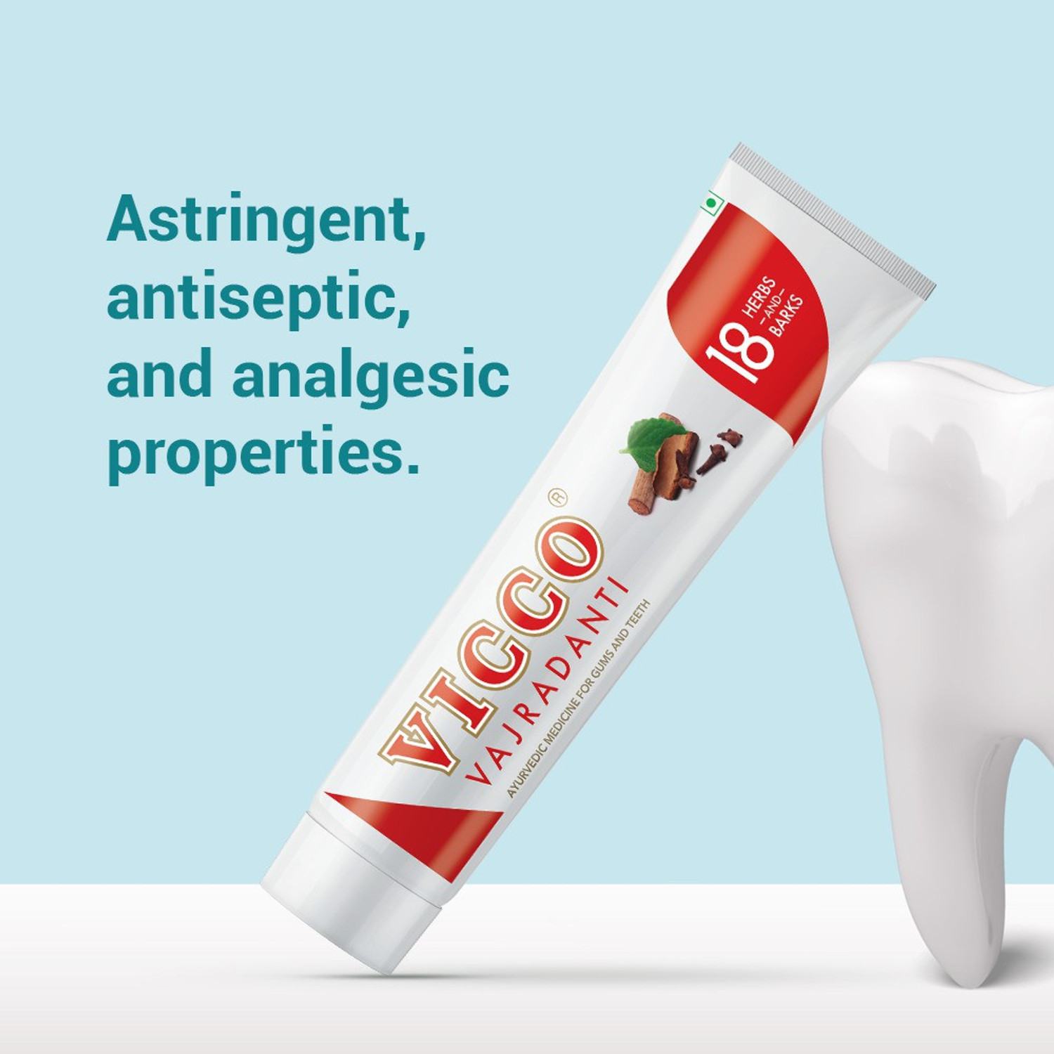 Image of VICCO Vajradanti Paste with 18 Herbs & Barks Toothpaste