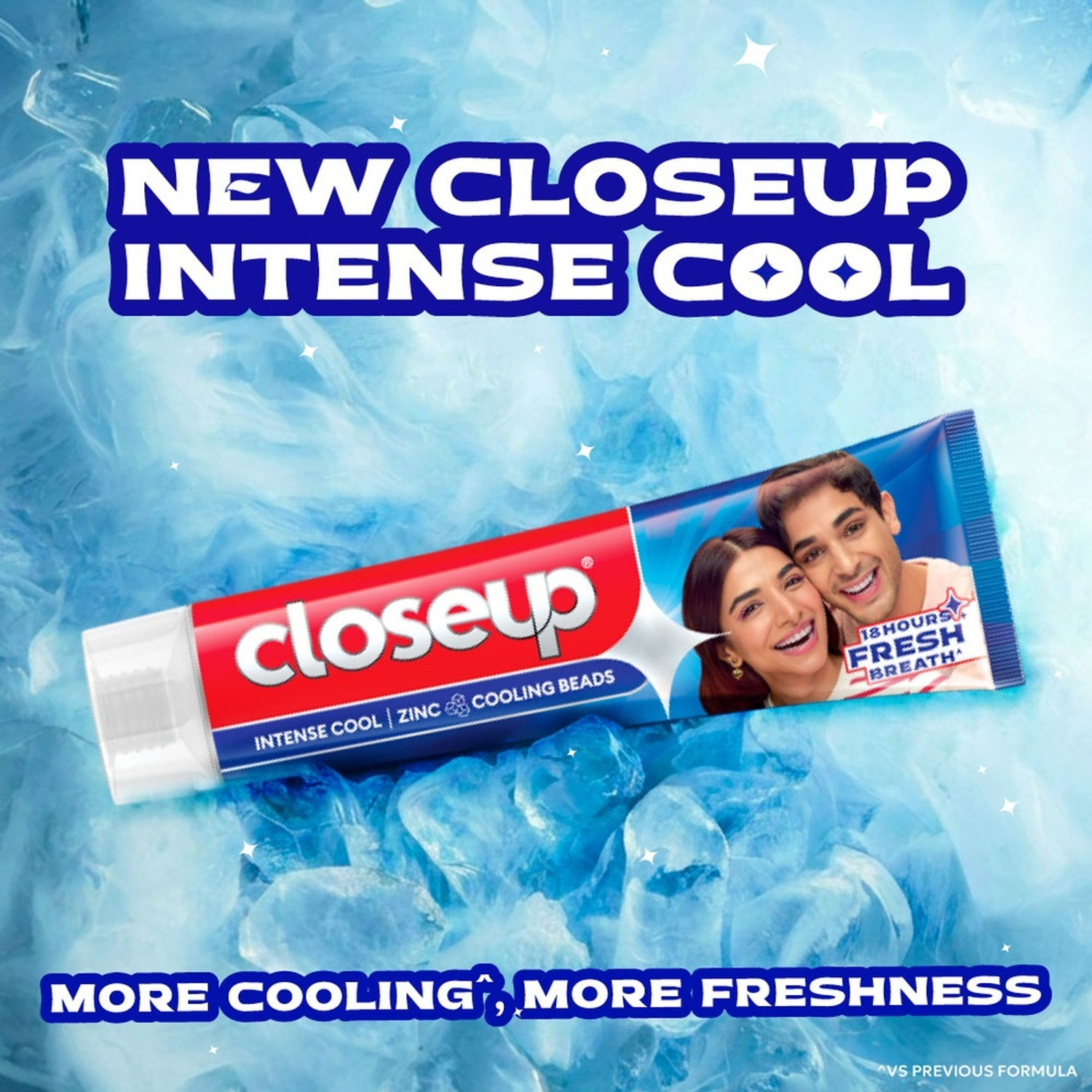 Image of Closeup Intense Cool Zinc Cooling Beads Toothpaste