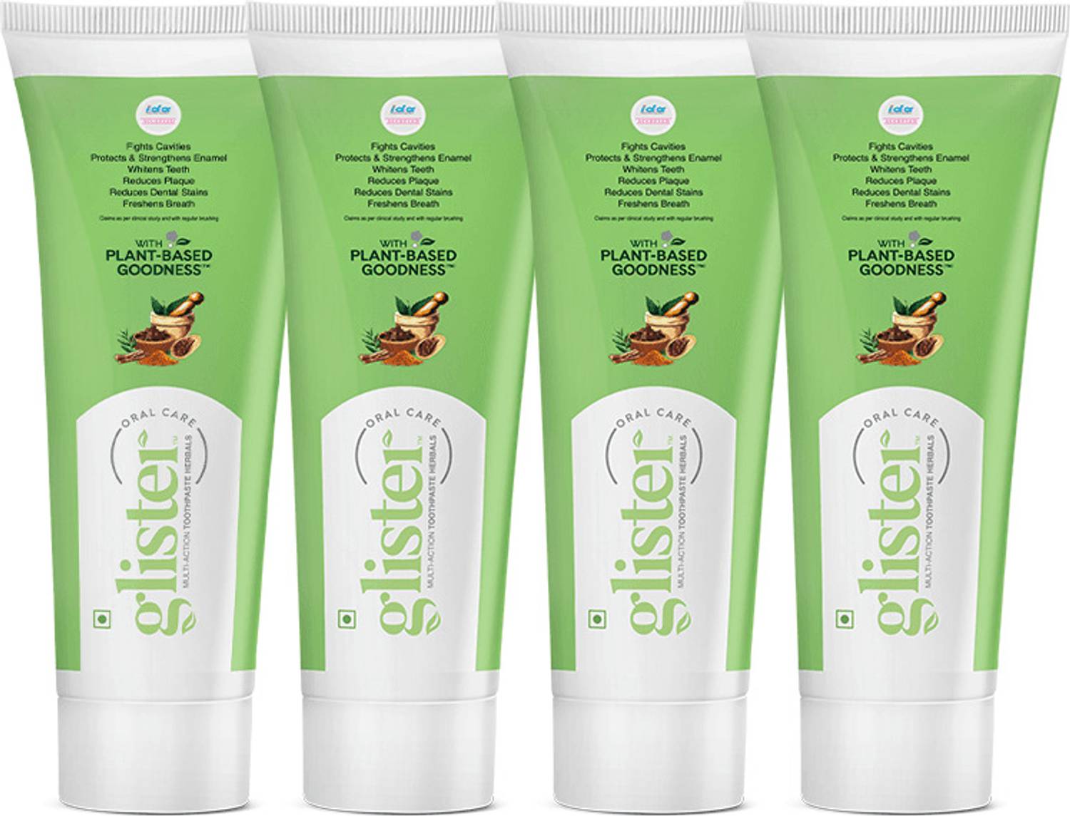 Amway Glister Multi-Action Toothpaste Herbals 50g (pack of 4) Toothpaste