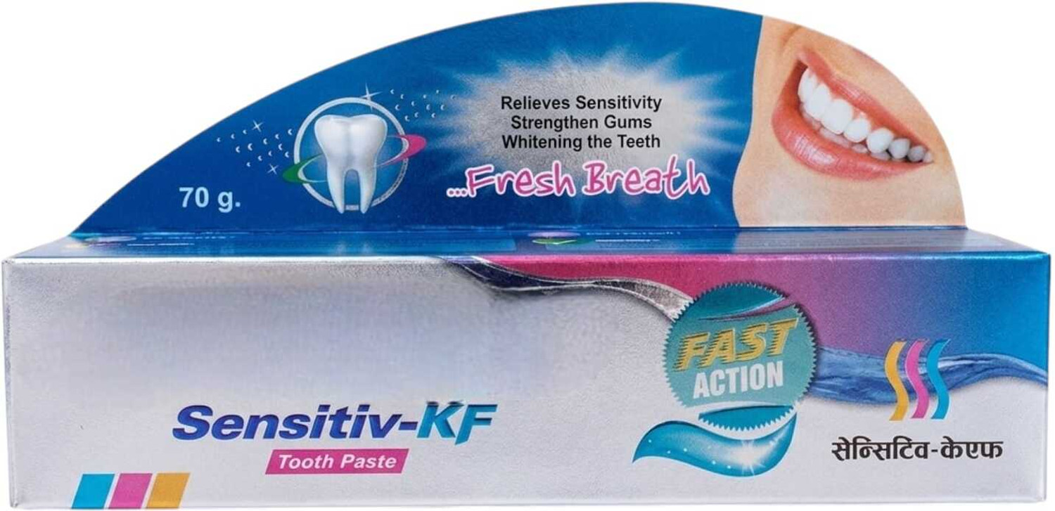 Image of SENSITIV-KF TOOTHPASTE FOR WHITENING & REFRESHING TEETH (70g) PACK OF 1 Toothpaste