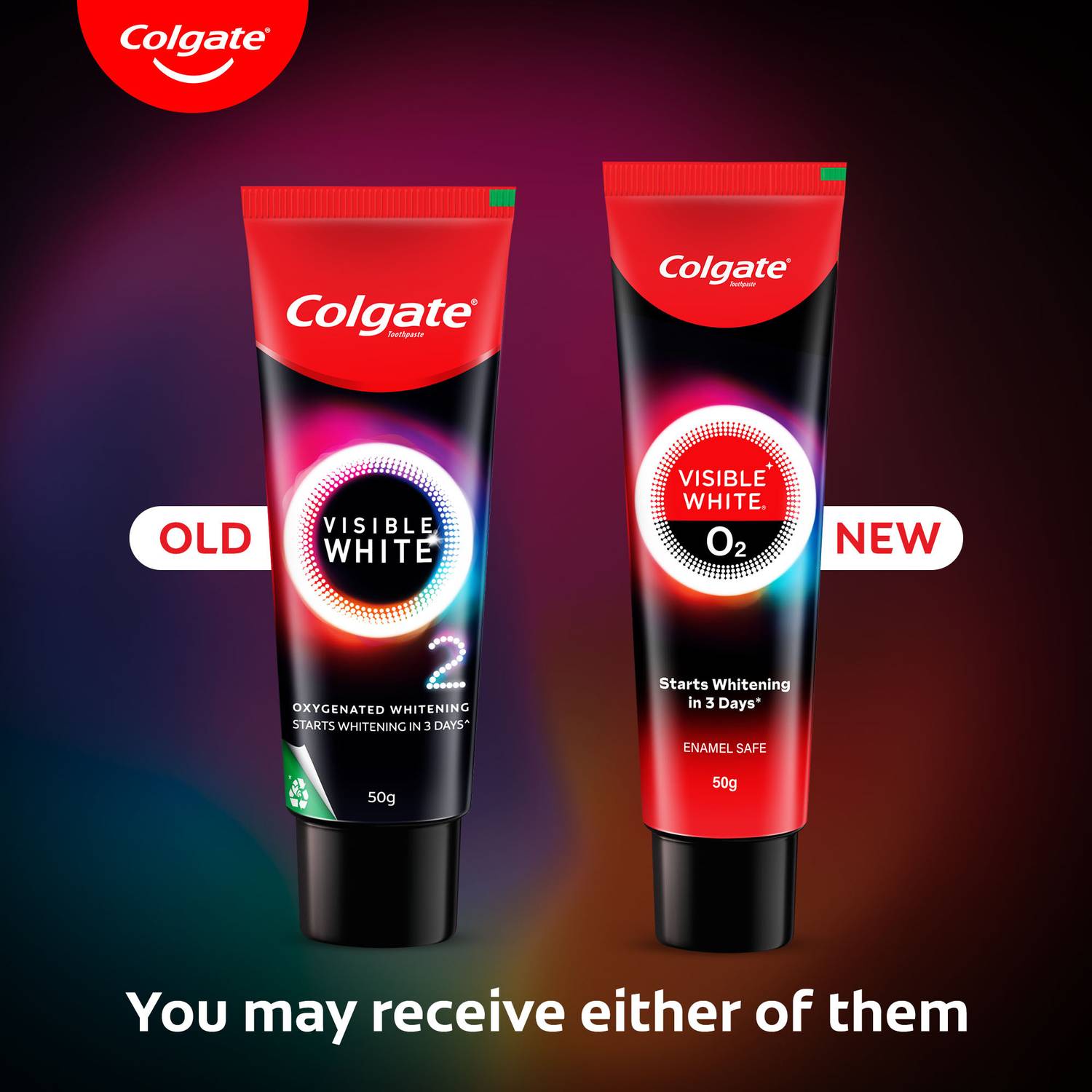 Colgate Visible White O2 Whitening Toothpaste 50 g - Image 2