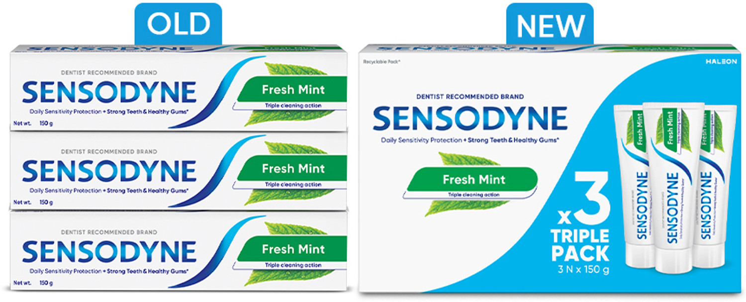 Image of SENSODYNE Fresh Mint Combo Pack Toothpaste