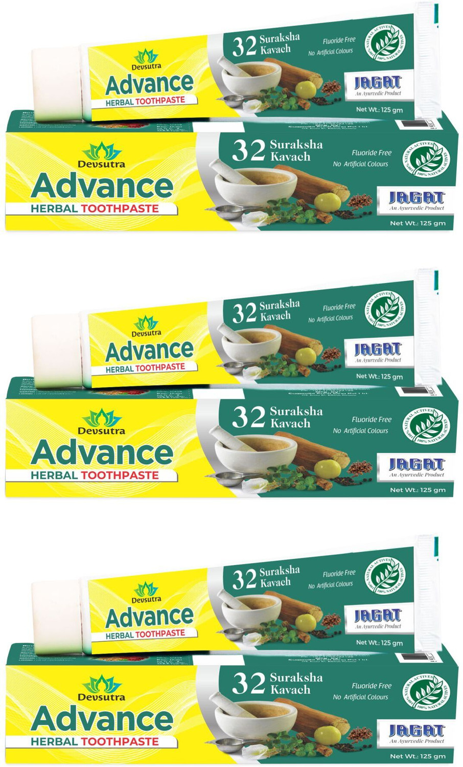 Image of Jagat HERBAL Advanced Toothpaste for Teeth Whitening & Cold Breath Toothpaste