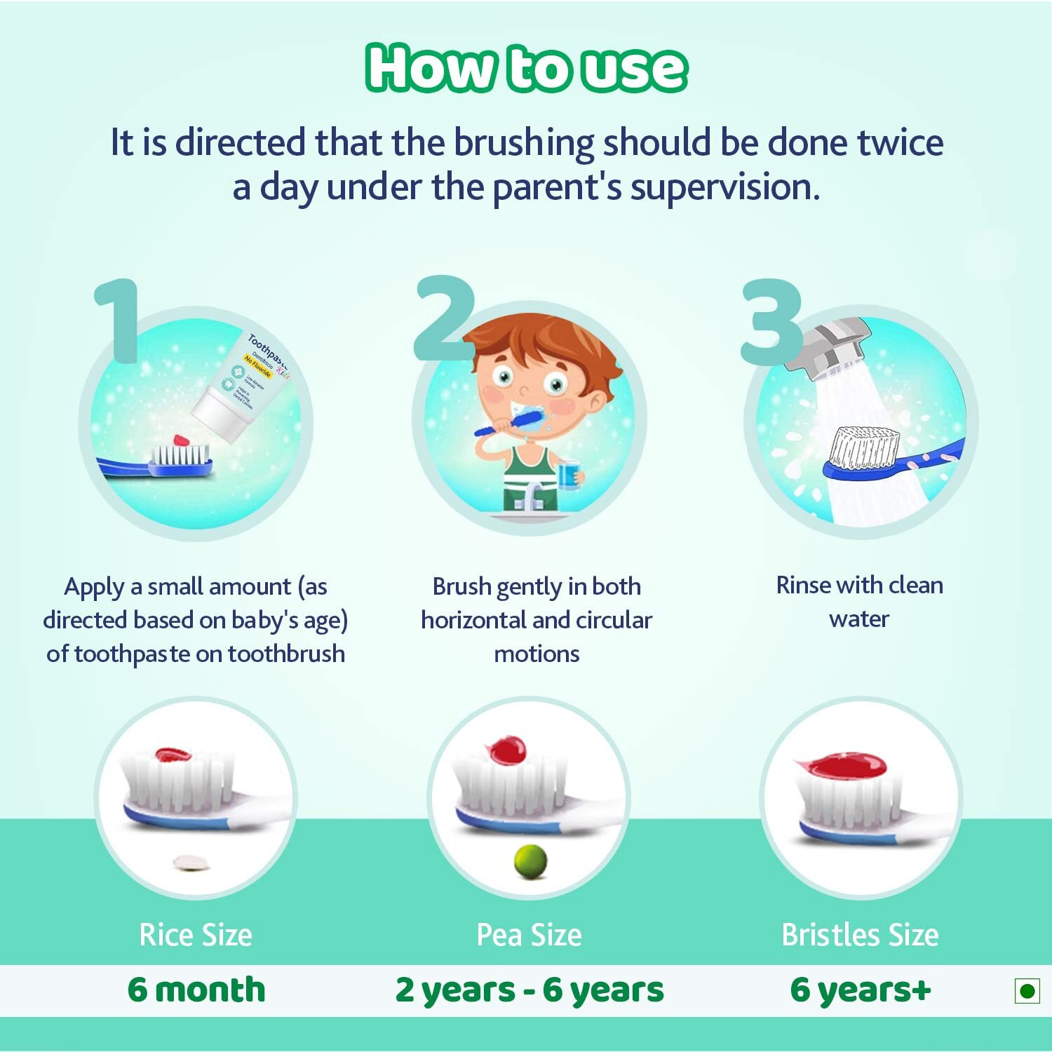 Image of Chicco Mild Mint Flavour 6Y+ Kids, Preservative Free Toothpaste (70 g)