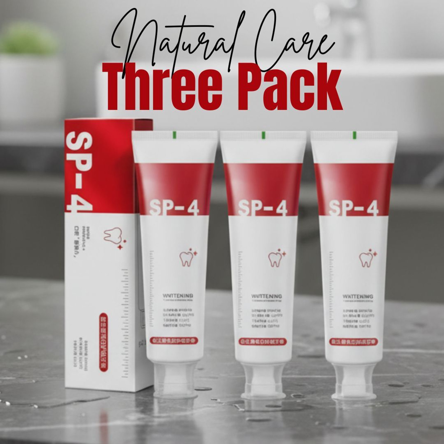 Image of wynx SP4 Teeth Whitening Toothpaste 3pc - Enamel Protection + Minty Fresh Toothpaste