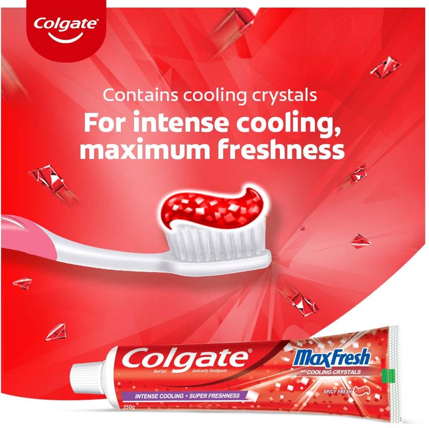 Colgate MaxFresh Red & Blue 300g Toothpaste with 4pcs Gentle - Image 2