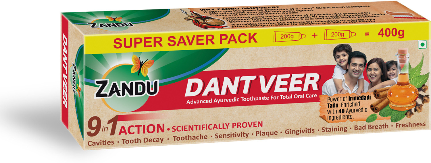 Image of ZANDU Dantveer Irimedadi Oil 9-in-1 Protection Toothpaste