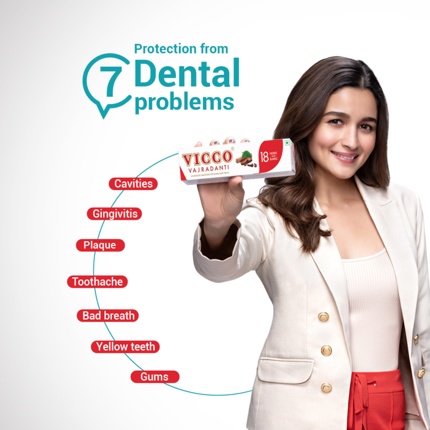 Image of VICCO Vajradanti Paste with 18 Herbs & Barks Toothpaste