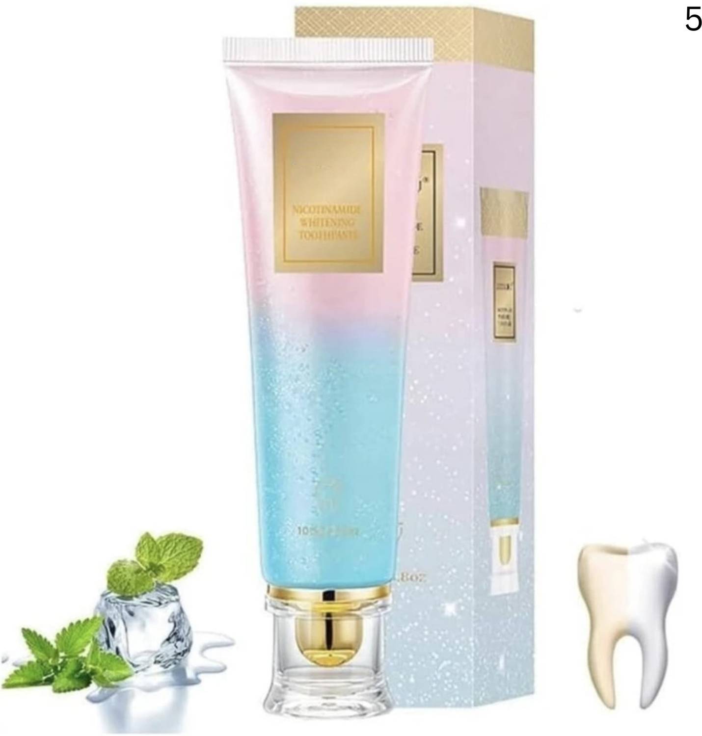zaduhik Niacinamide Whitening Toothpaste for Gentle Oral Care & B