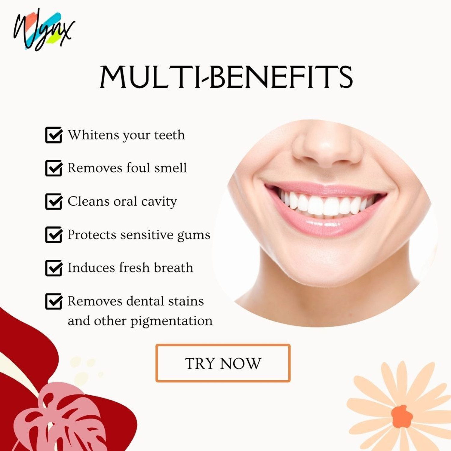 Image of wynx SP4 Teeth Whitening Toothpaste 3pc - Enamel Protection + Minty Fresh Toothpaste