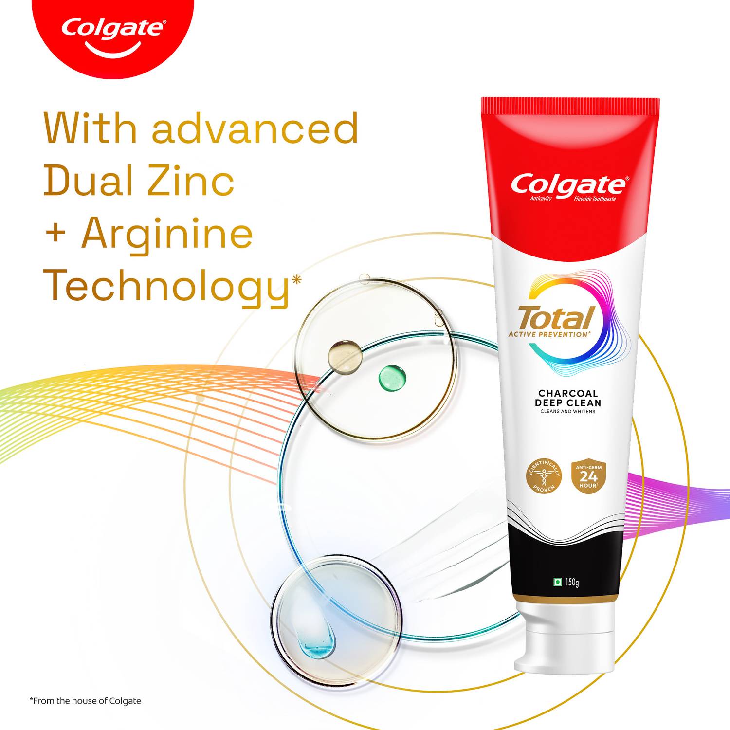 Colgate Charcoal Deep Clean Antibacterial Toothpaste 300 g - Image 4