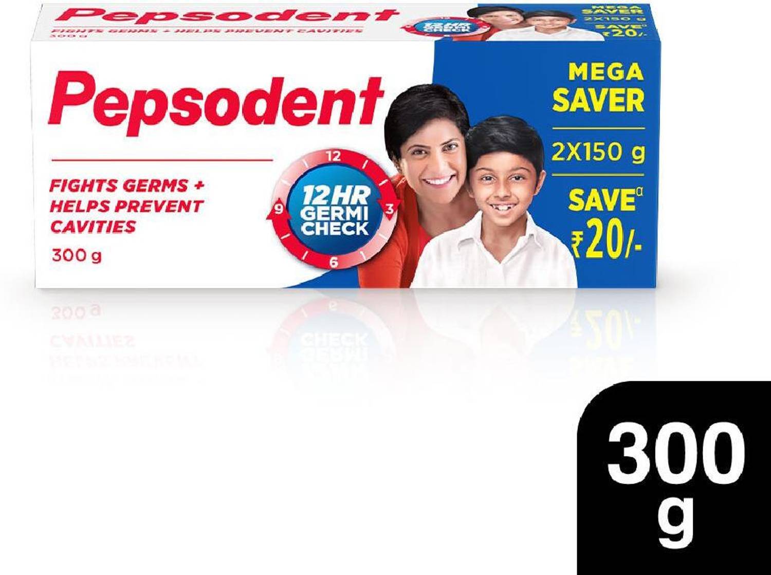 PEPSODENT 12Hr Germicheck Toothpaste Toothpaste (300 g, Pack of 2