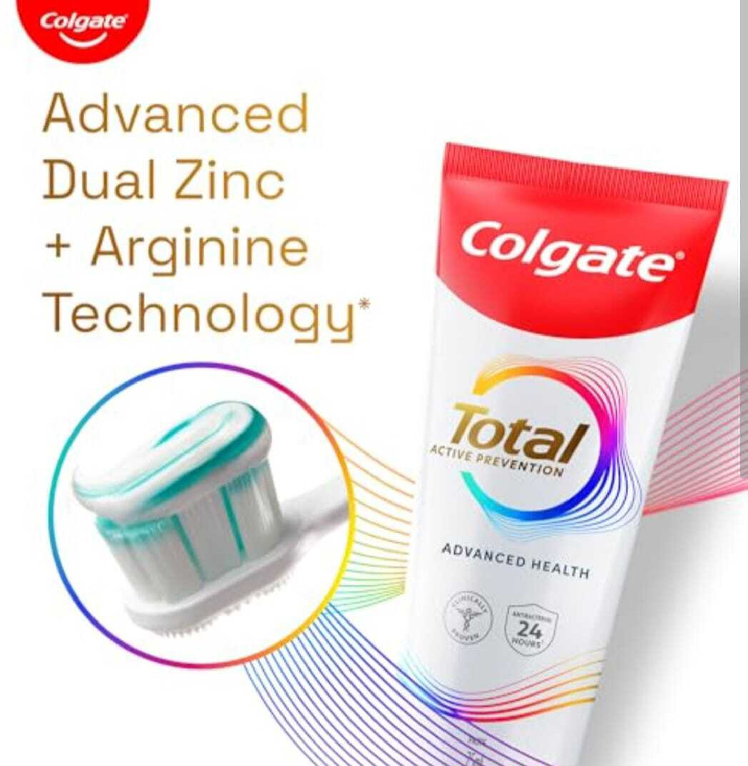 Image of Colgate Total Advanced Health Toothpaste with 12hr Anti-Germ Protection Toothpaste