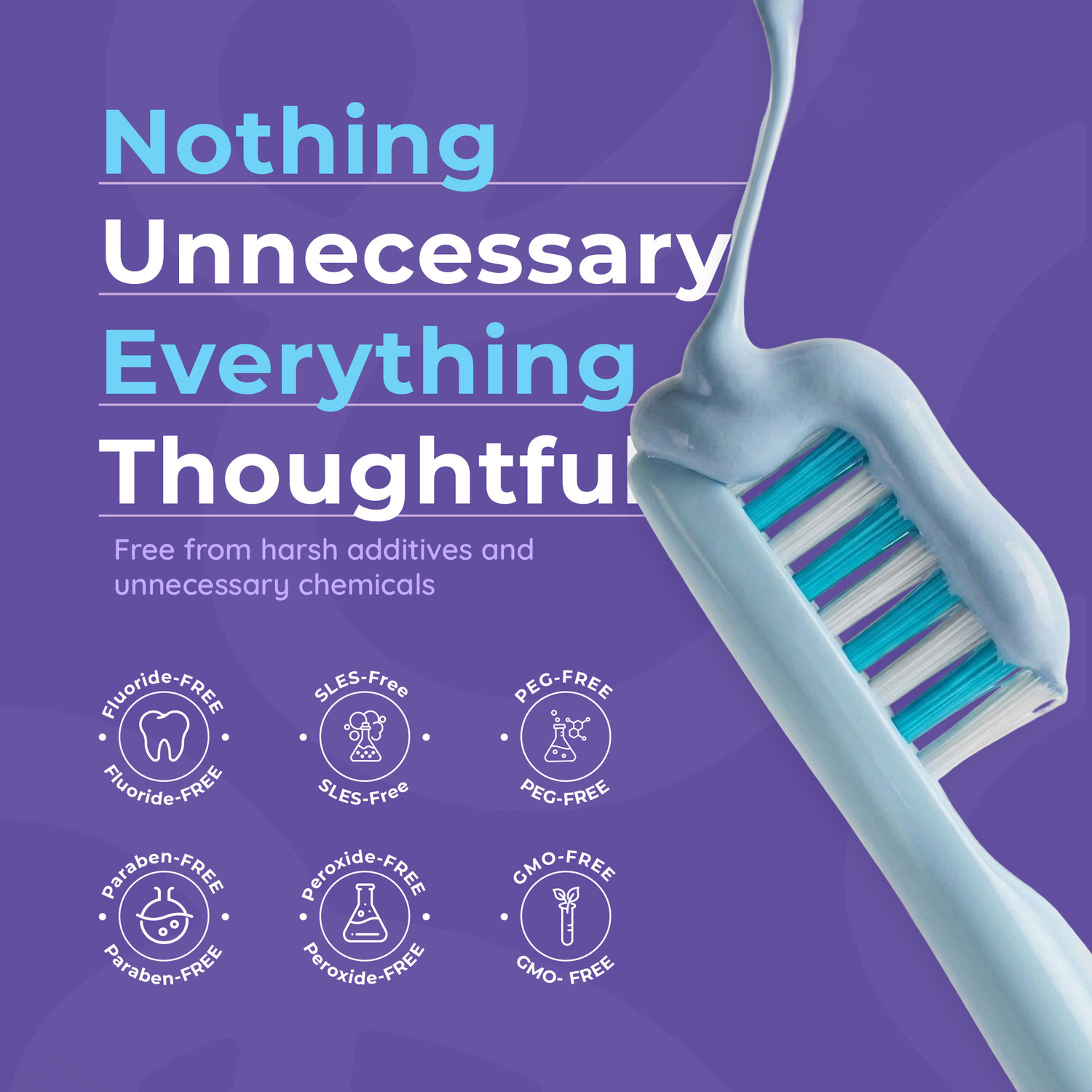 Image of ORACURA Natural Toothpaste for Fresh Breath (Coconut) | Developed for Stronger Teeth Toothpaste