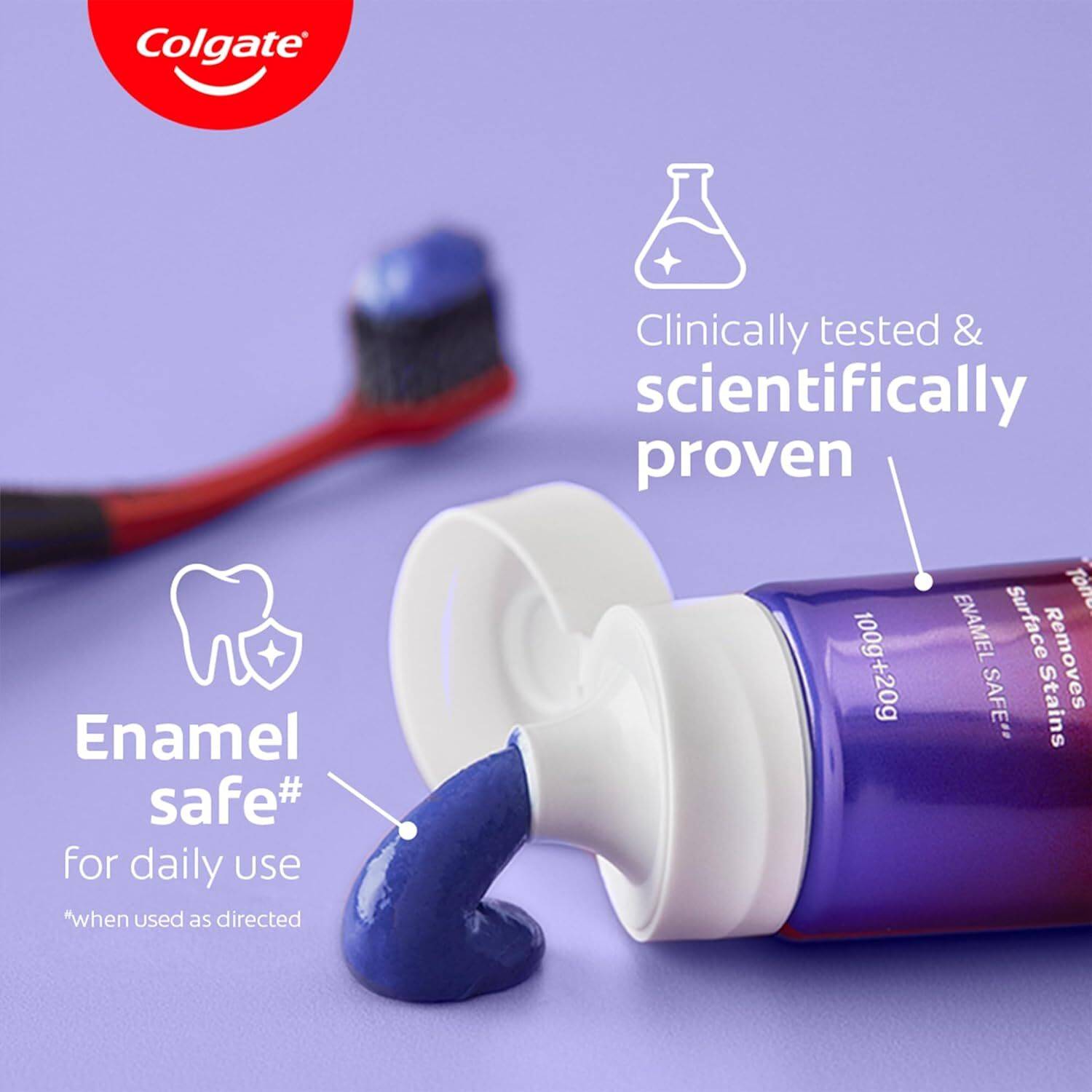 Visible White Purple | Color Correct Yellow Tonen On 1st Use^ Toothpaste - Image 4