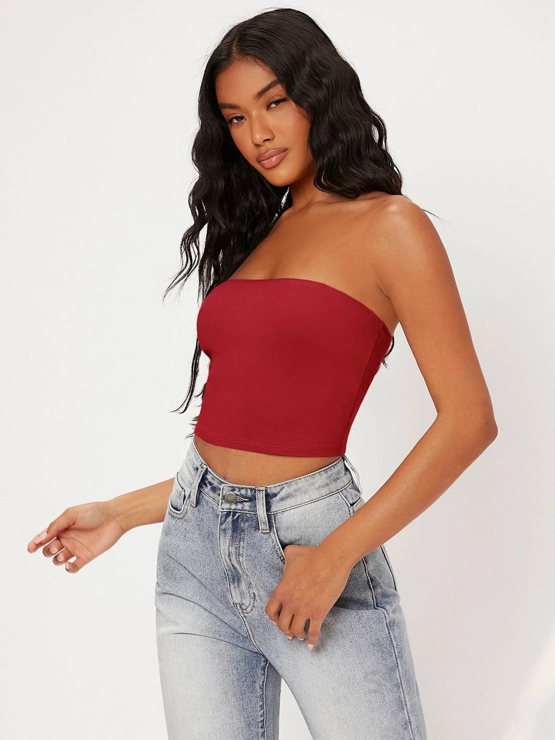 CotiQ Casual Sleeveless Solid Women Red Top