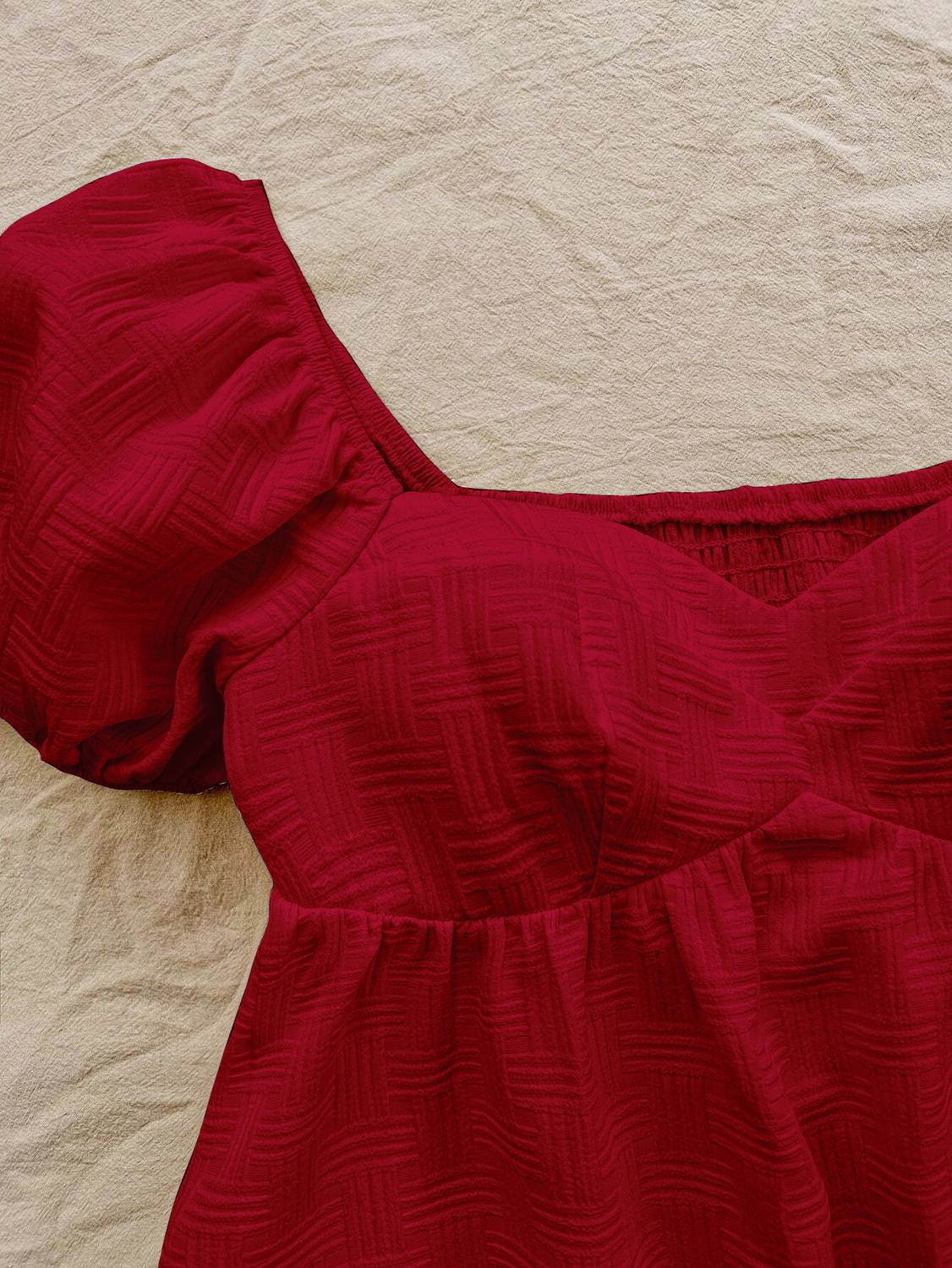 GUSAIJI Fashion Maroon Women Top - Image 3