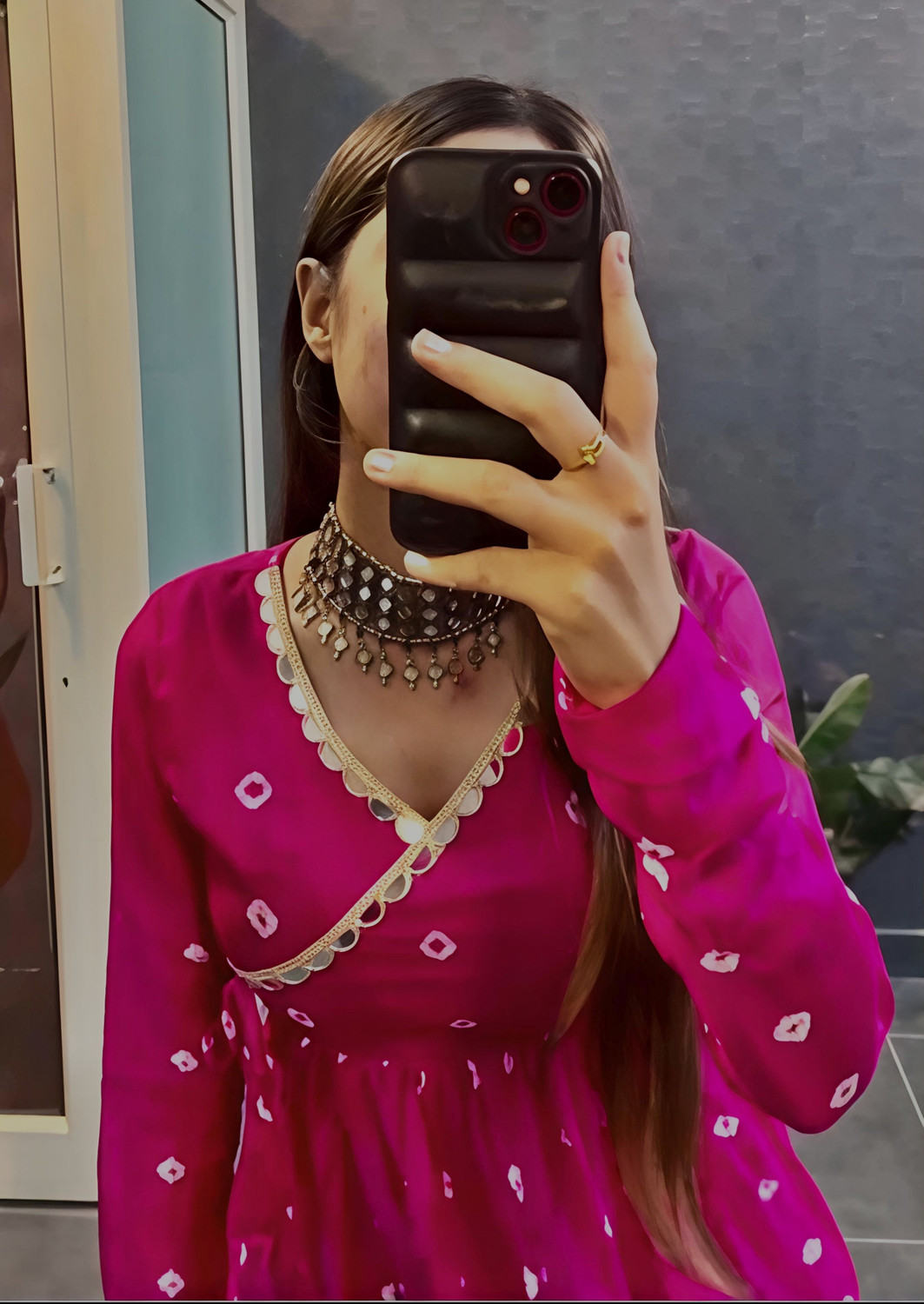 Image of ROOPMYTRA Casual Printed Women Pink Top
