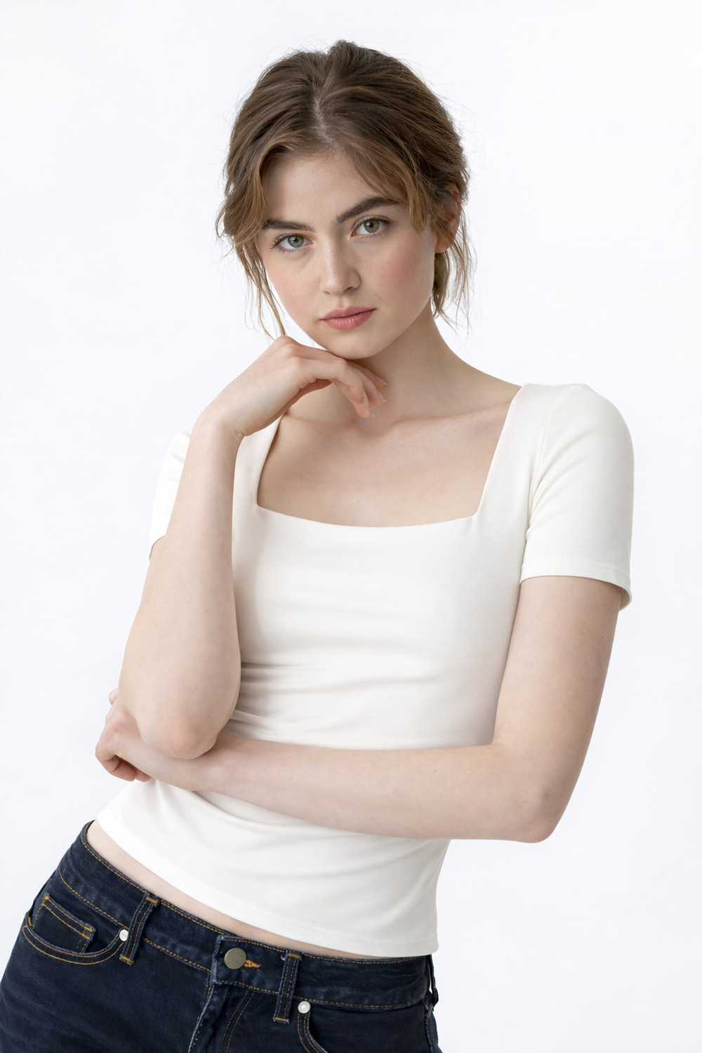 Image of SIGHTBOMB Party Solid Women White Top