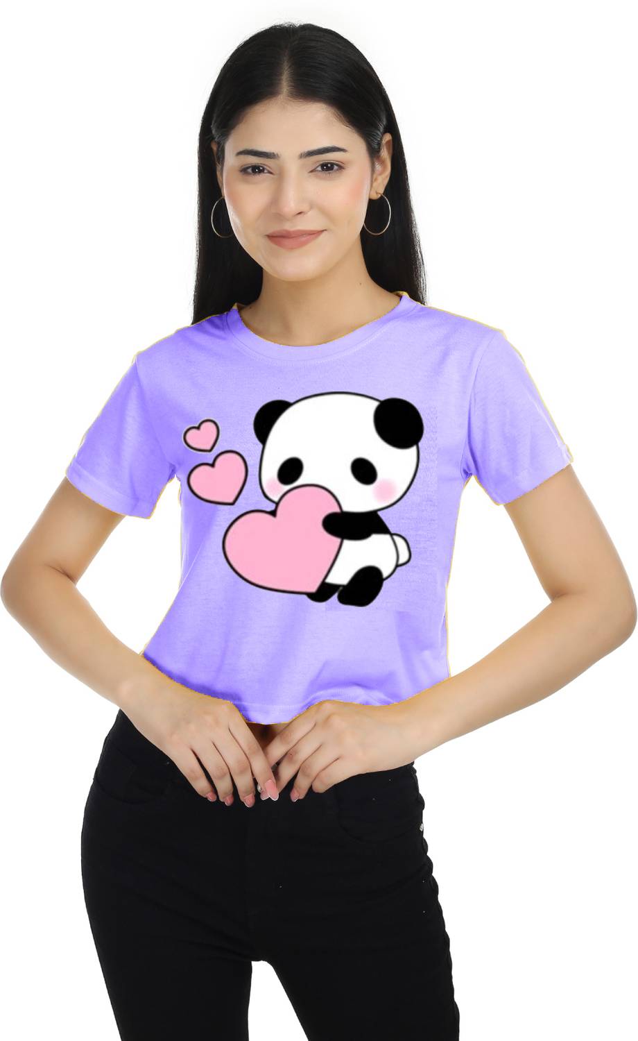 Baawdi Casual Graphic Print, Printed Women Purple Top