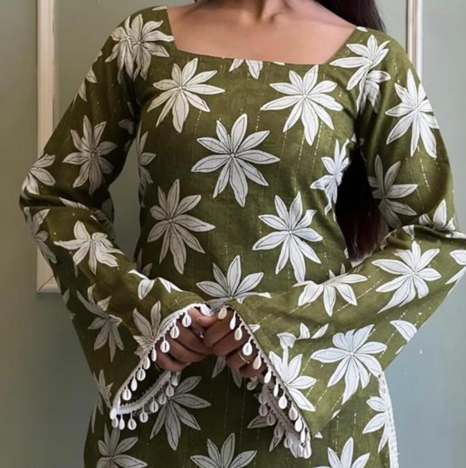 Image of Andheriya Attire Women Floral Print Tunic Kurta