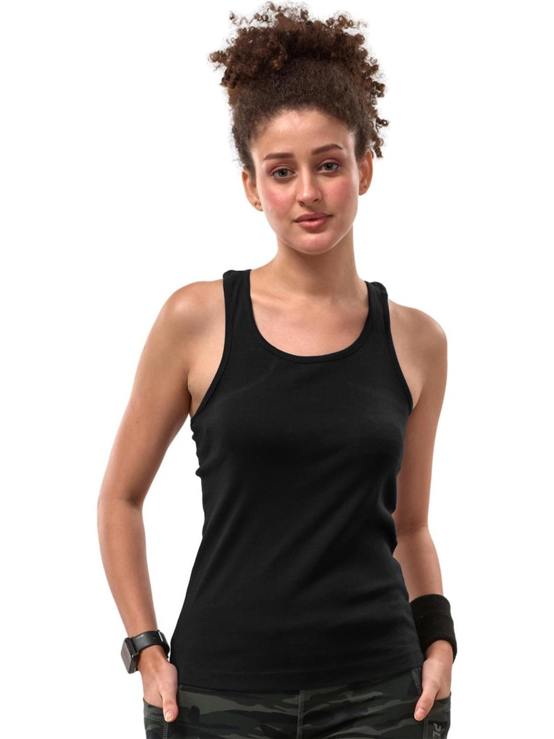 Image of Lyra Casual Solid Women Black Top