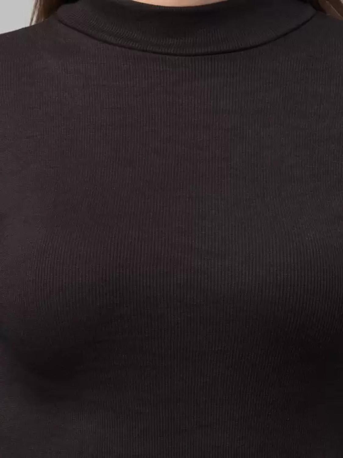 Image of OWN FASHION CLASSIC Casual Self Design Women Black Top
